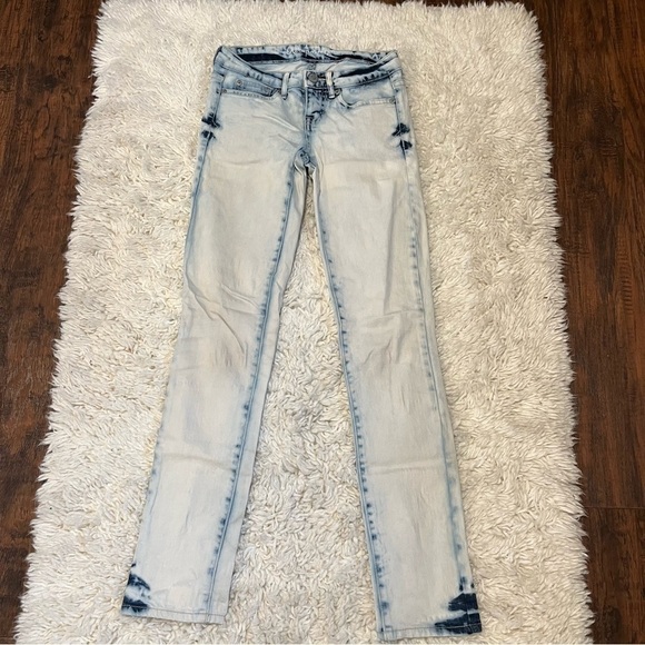 Aeropostale Bayla Skinny Leg Jeans Women's Stonewashed Low Rise Size 000R - Picture 1 of 9
